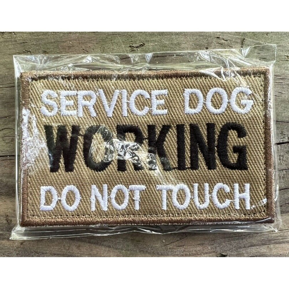 Service Dog Working Do Not Touch Embroidered Removable Patch